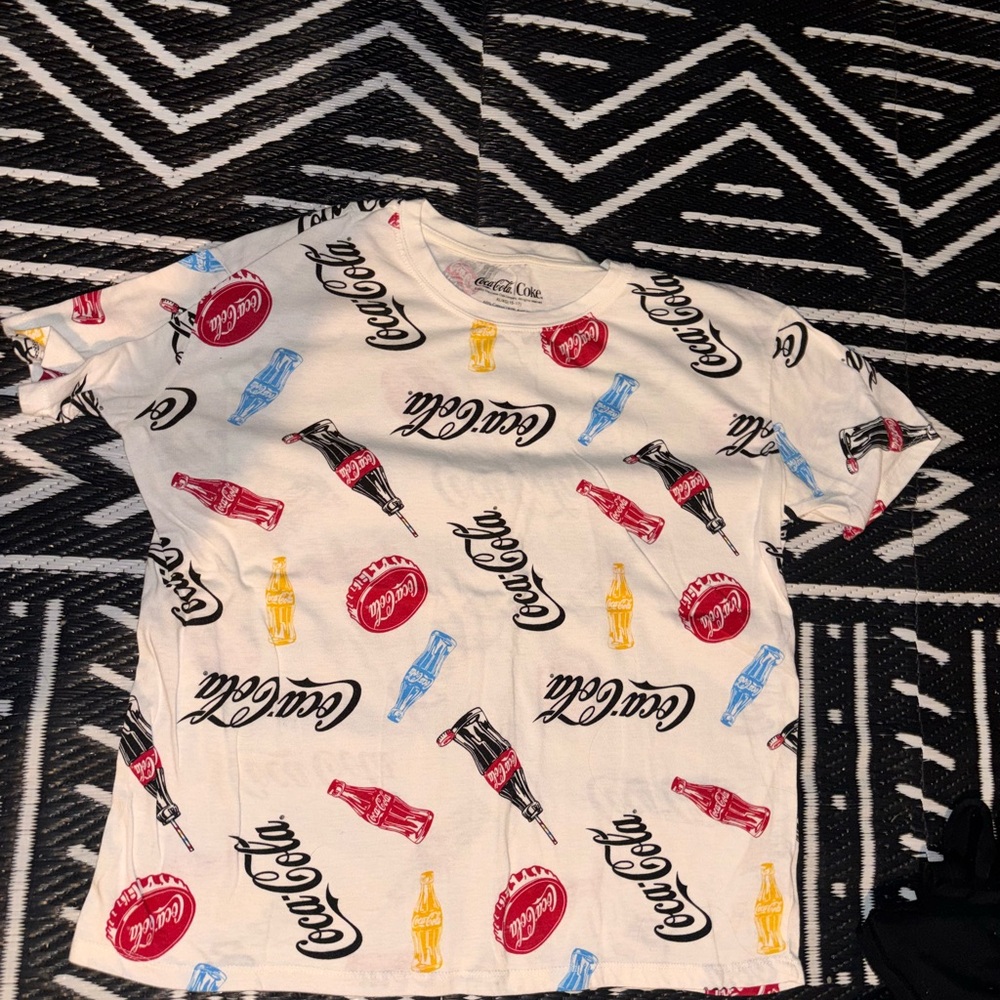 Coca Cola Red and White Short Sleeve Tee